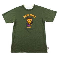 T-shirt réversible Bape Baby Milo Generals Gun Olive