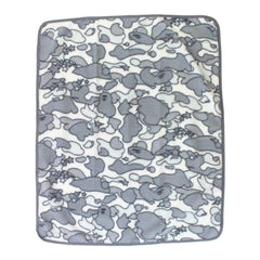 Bape Grey Psyche Camo Fleece Blanket