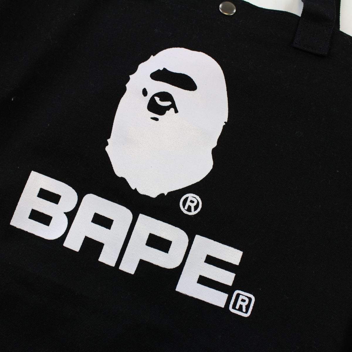 Bape Big Ape Logo Tote Bag Black - SaruGeneral