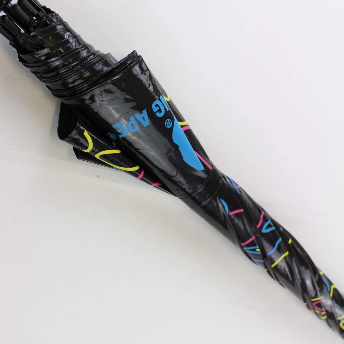 Bape Multicolour Neon Camo Black Umbrella - SaruGeneral