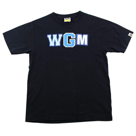 Bape WGM Blue Camo Shark Tee Black