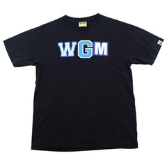 T-shirt Bape WGM bleu camouflage requin noir