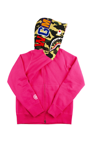 BAPE Pink Half Face 1st Yellow Camo Shark