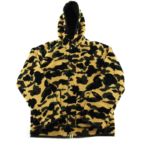 Bape 1st Yellow Camo BOA Fleece Hoodie