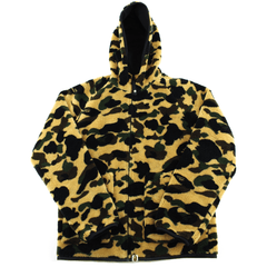 Sweat à capuche polaire Bape 1st Yellow Camo BOA