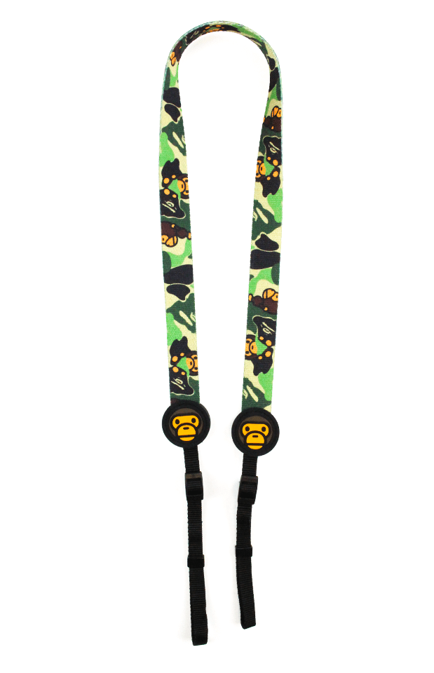 Bape ABC Green Camo Milo Camera Strap - SaruGeneral