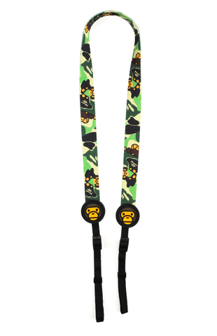 Bape ABC Green Camo Milo Camera Strap