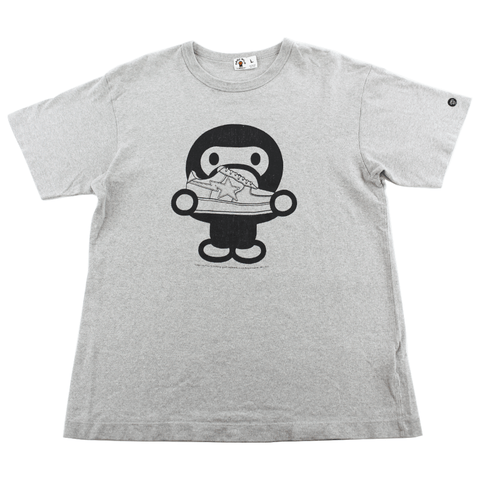 Bape Baby Milo Bapesta Sneaker Tee Grey