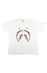 T-shirt Bape Space Camo Shark Face Blanc