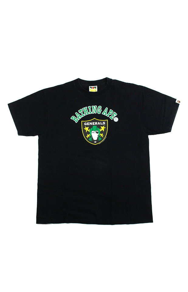 Bape Generals Shield Tee Black - SaruGeneral