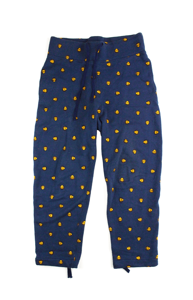 Bape Milo Monogram Pants Navy - SaruGeneral