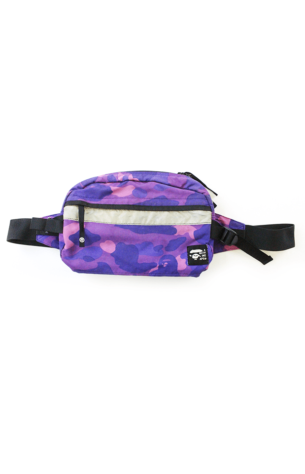 Bape Purple Camo 3m Hip Bag - SaruGeneral