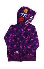 Pull camouflage violet Bape Shark