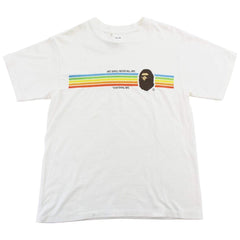 T-shirt Bape Rainbow ASNKA blanc