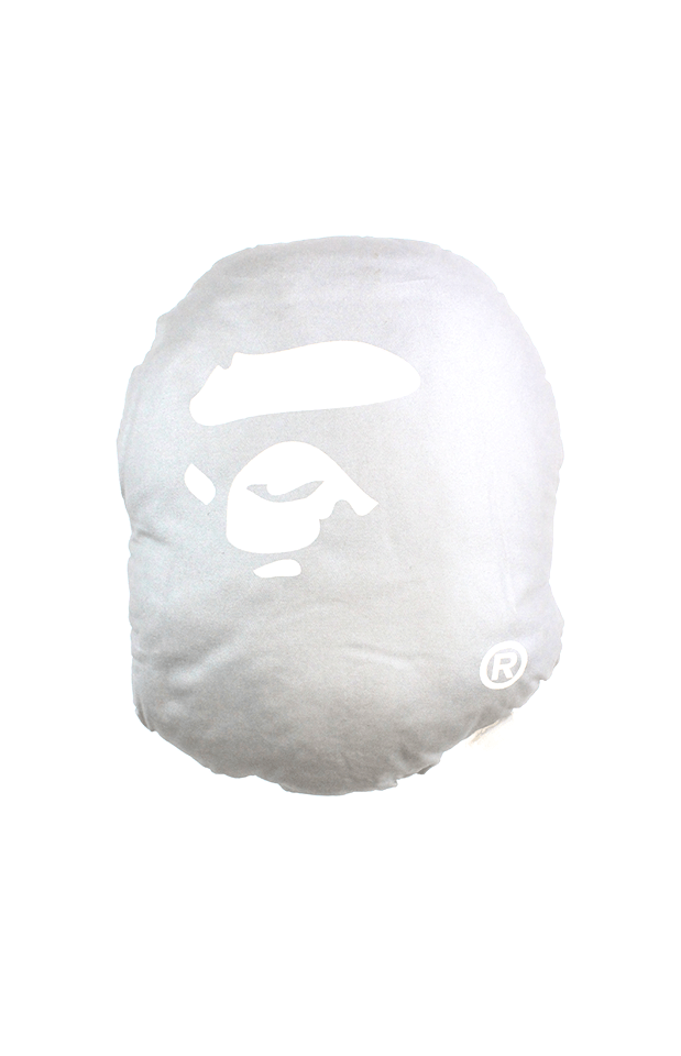 Bape Silver Ape Head Logo Pillow - SaruGeneral