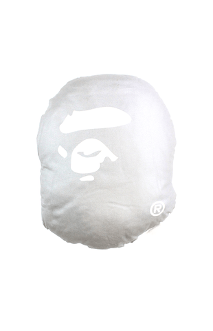 Oreiller Bape Silver Ape Head Logo