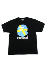 T-shirt Big Ape noir avec drapeau suédois