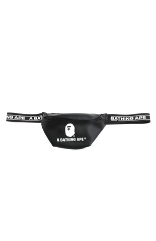 Sac banane Bape Text Strap noir
