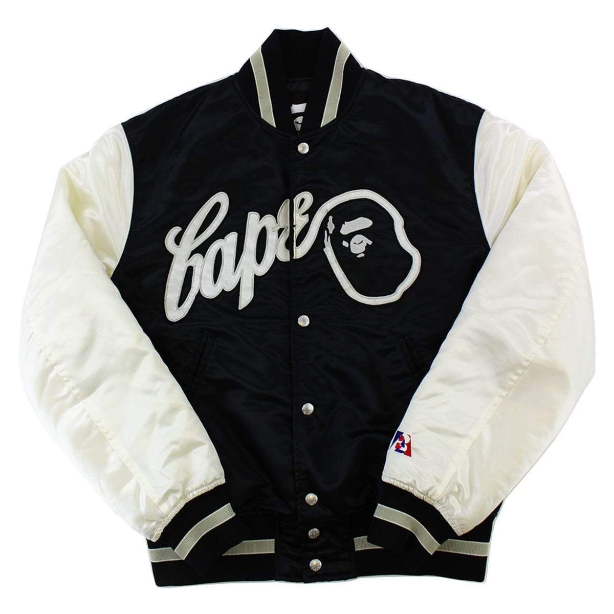 Bape Black and White Big Ape Logo Varsity - SaruGeneral