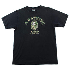 T-shirt Bape Toxic Angry Face College avec logo noir