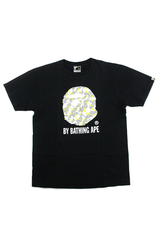 Bape x Kaws Yellow Big Ape Tee Black