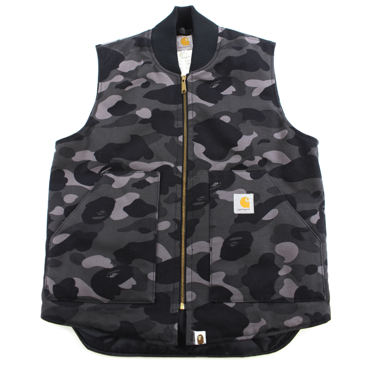 Bape x Carhartt Black Camo Vest - SaruGeneral