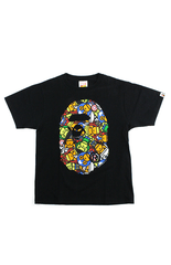 T-shirt Bape x Marvel Avengers Big Ape avec logo noir