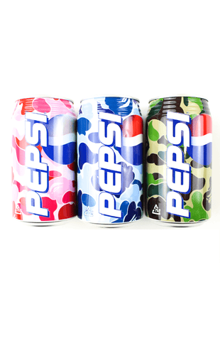 Bape x Pepsi ABC Camo Cans