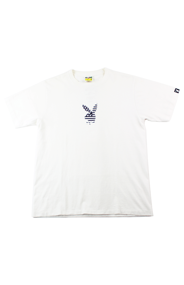 Bape x Playboy Tee White - SaruGeneral