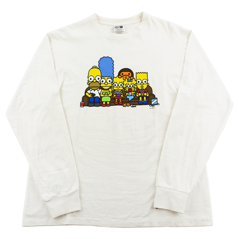 Bape x Simpsons Baby Milo Couch LS White