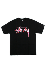 T-shirt Bape x Stussy ABC Pink Camo 30e anniversaire noir