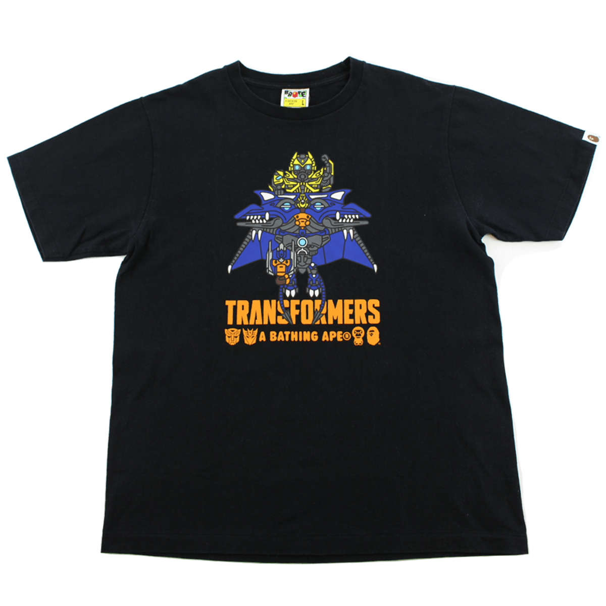 Bape x Transformers Bumble Bee Baby Milo Tee Black - SaruGeneral