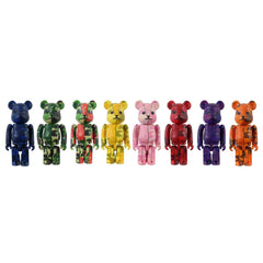 Ensemble de briques Bearbrick Bape 100 % Flame Camo
