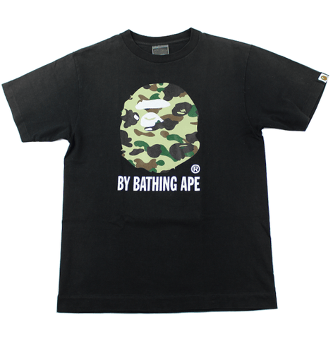 T-shirt Bape 1st Green Camo Big Ape Logo Noir