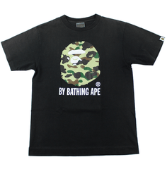 T-shirt Bape 1st Green Camo Big Ape Logo Noir