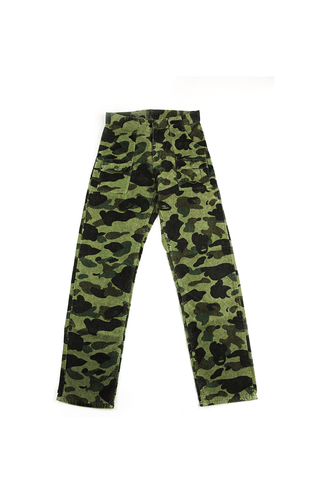 Pantalon Bape 1st Green Camo en velours côtelé