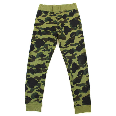 Pantalon de jogging camouflage vert Bape 1st