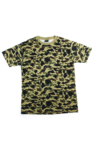 T-shirt camouflage vert Bape 1st