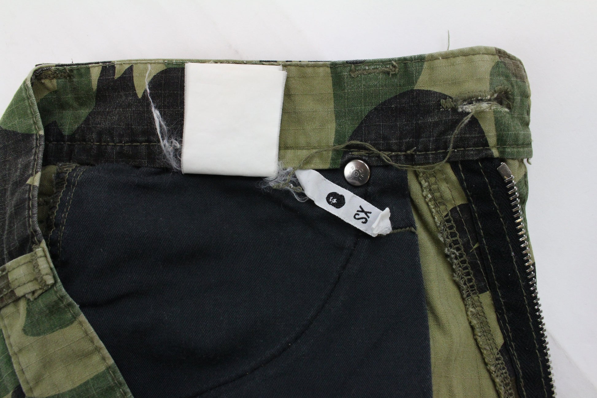 Bape 1st Green Camo Trousers - SaruGeneral