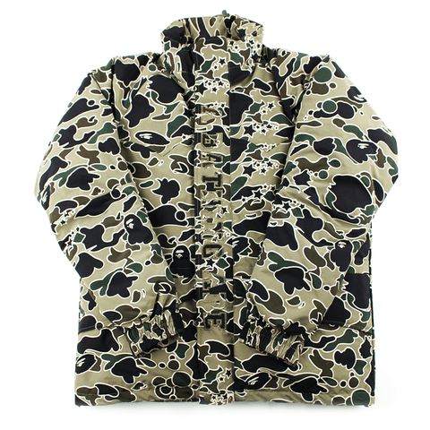 Bape 1st Green Psyche Camo Puffer Snowboard Jacket