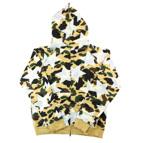Bape 1st Yellow Camo Bapesta All Over Full Zip