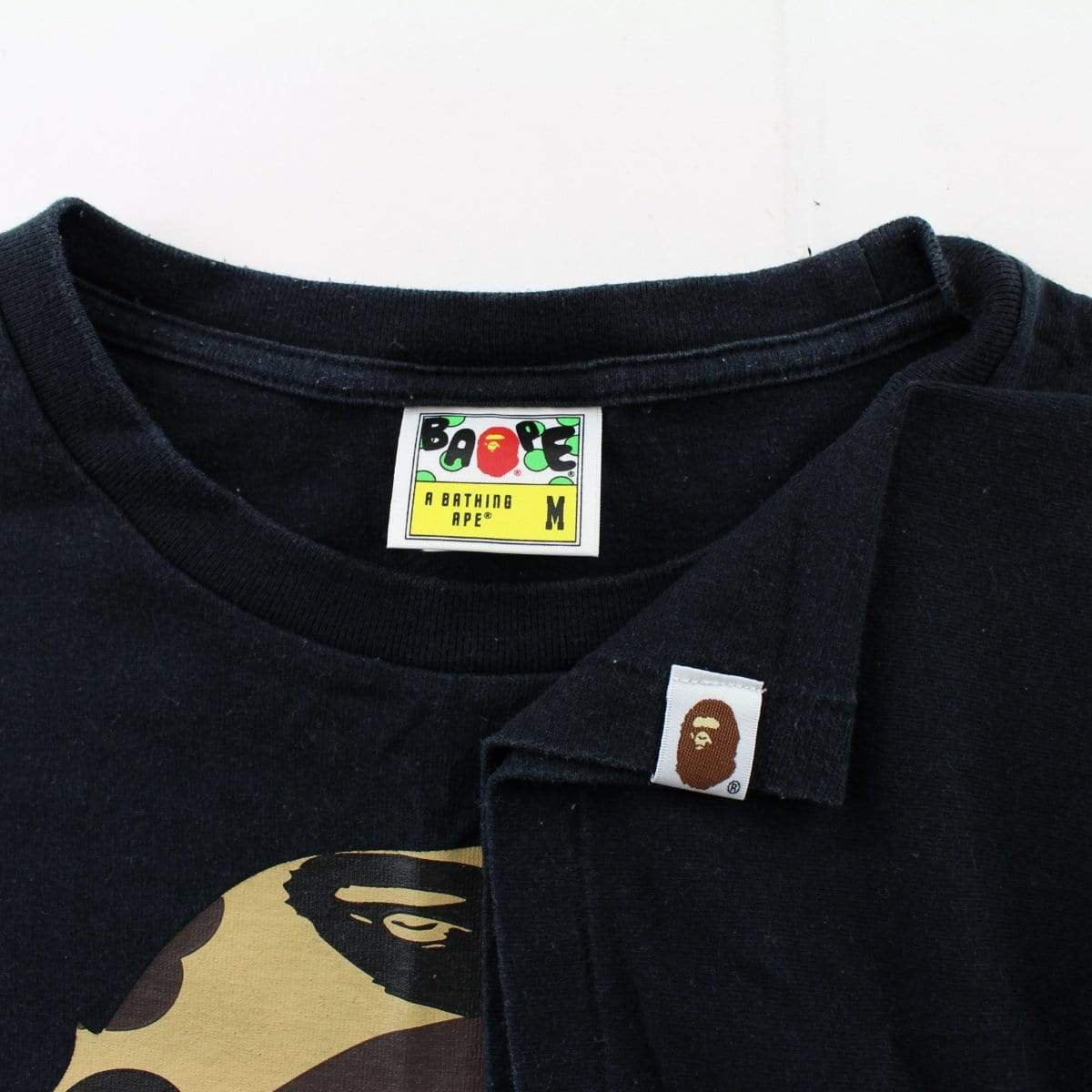 Bape 1st Yellow Camo Big Ape Tee Black - SaruGeneral