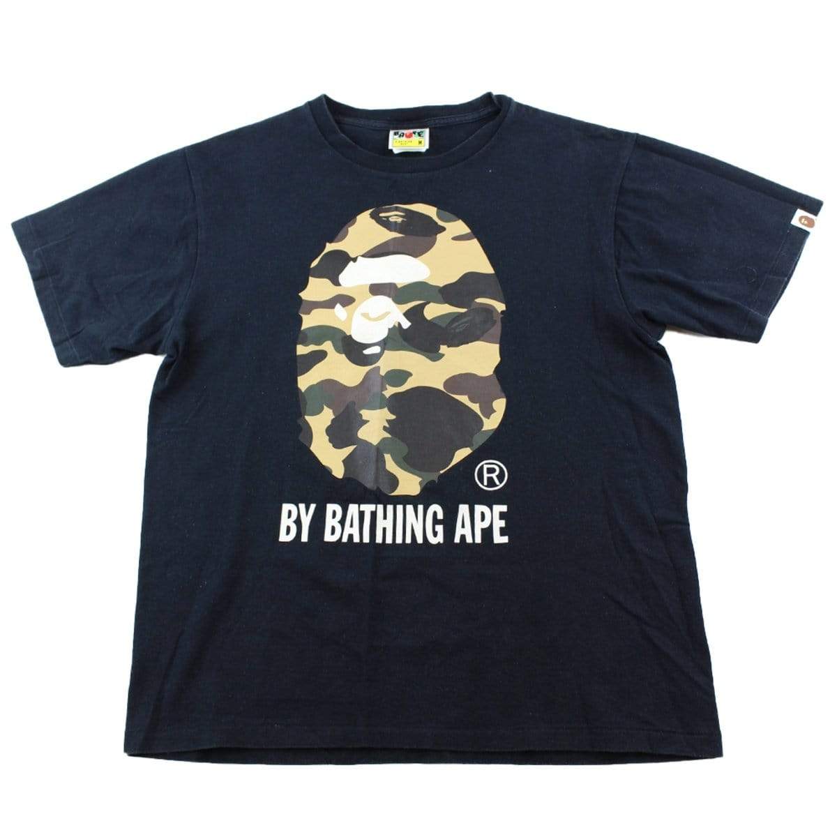 Bape 1st Yellow Camo Big Ape Tee Black - SaruGeneral