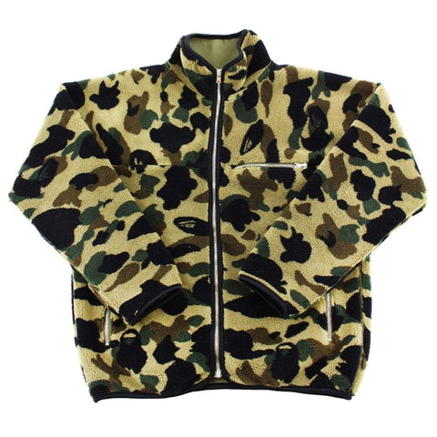 Veste polaire camouflage verte Bape 1st