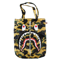 Bape 1st Yellow Camo Shark Face Tote Bag