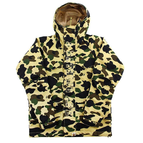 veste de snowboard Bape 1st jaune camouflage
