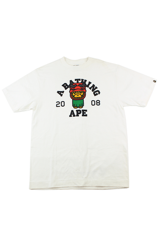 T-shirt Bape 2008 Baby Milo Année du Dragon Blanc