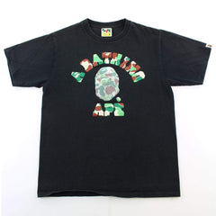 Bape 3D Big Ape College Logo Tee Black