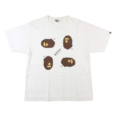 T-shirt Bape 90 Degrees avec logo Big Ape blanc