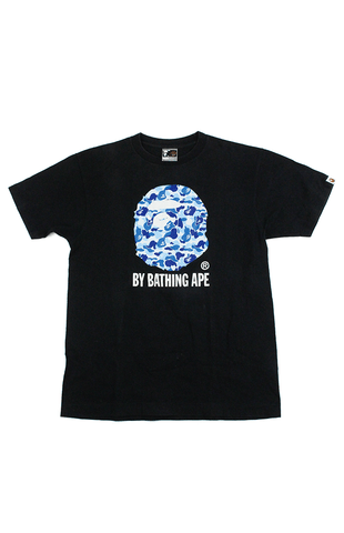 T-shirt Bape ABC Blue Camo Big Ape noir
